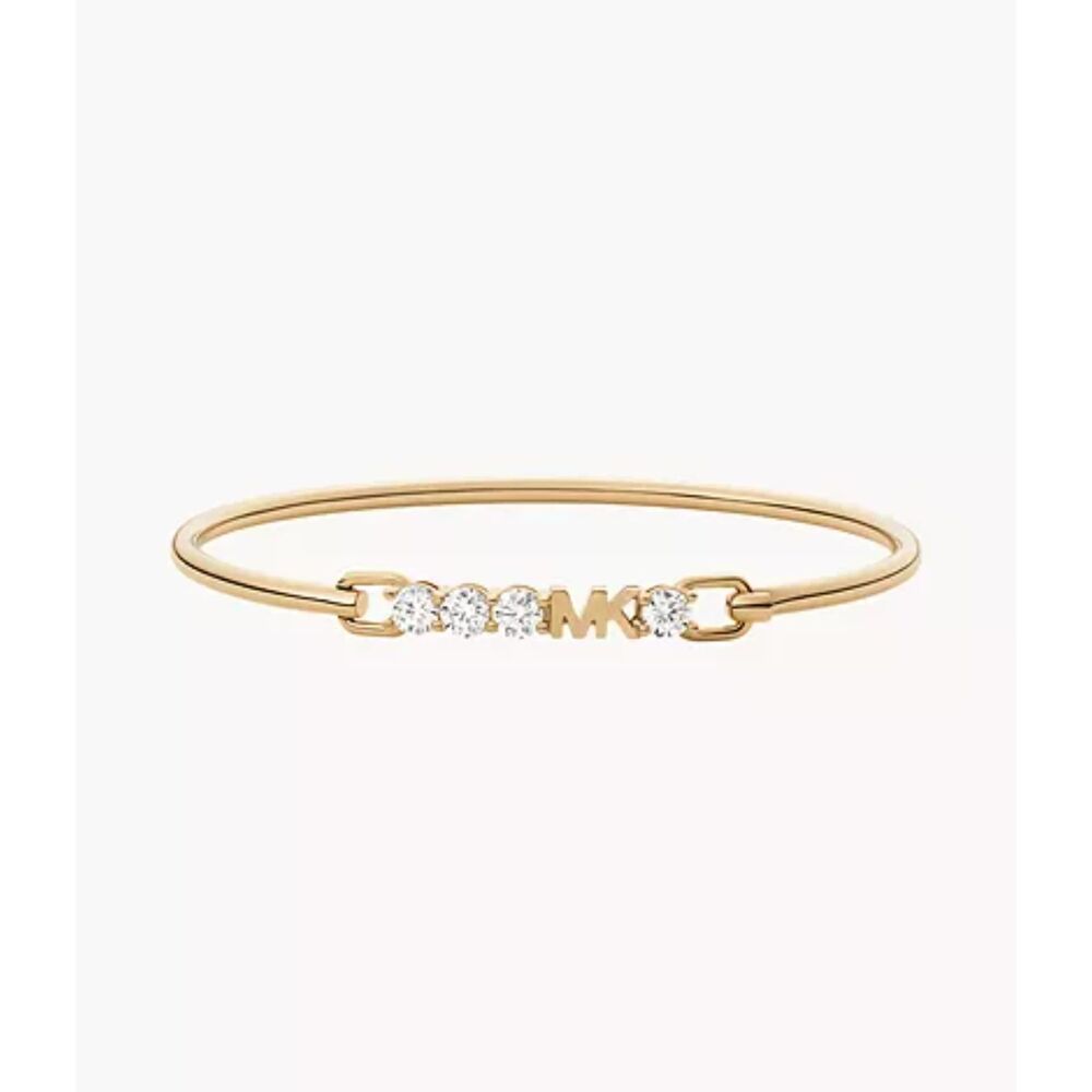 Michael Kors MK Gold-Tone Stainless Steel Bangle Bracelet